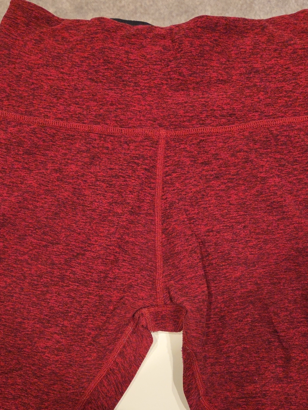Beyond Yoga Red Heather Leggings